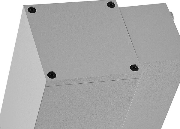 Deko-Light Kinkiet zewnętrzny LED ShoreLine Pro Square, możliwość ściemniania, aluminiowy / szary / cynkowy, aluminium, nowoczesny