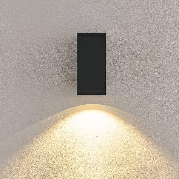 Deko-Light Kinkiet zewnętrzny LED ShoreLine Pro Square, możliwość ściemniania, czarny, aluminium, nowoczesny