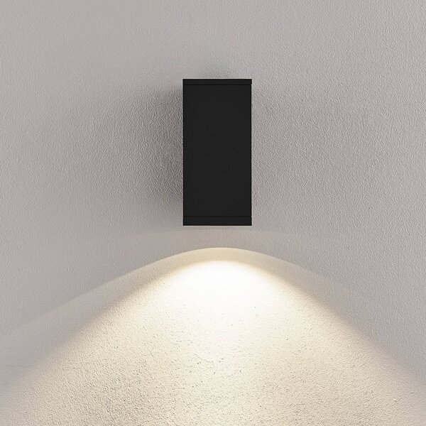Deko-Light Kinkiet zewnętrzny LED ShoreLine Pro Square, możliwość ściemniania, czarny, aluminium, nowoczesny