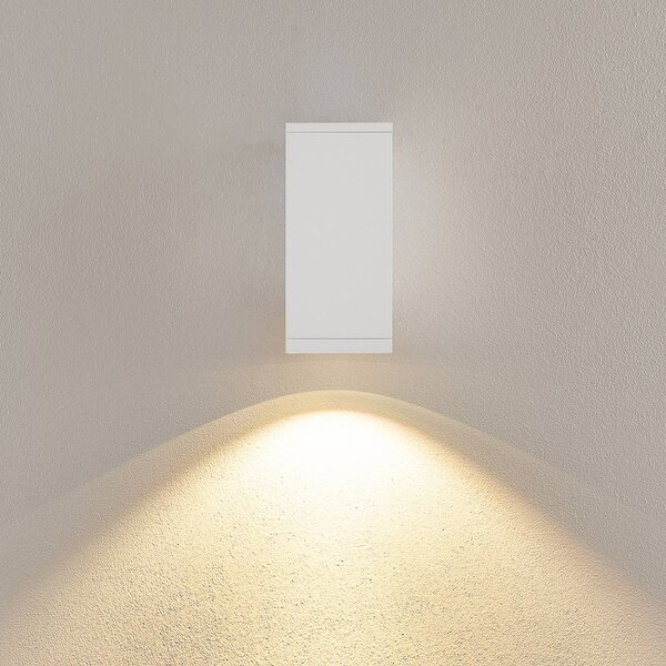 Deko-Light Kinkiet zewnętrzny LED ShoreLine Pro Square, możliwość ściemniania, biały / opal, aluminium, nowoczesny