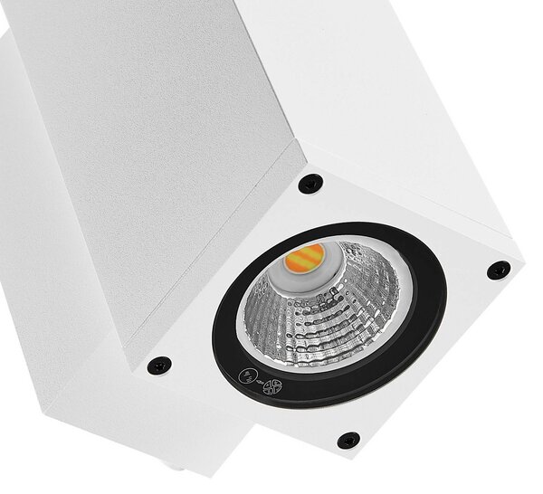 Deko-Light Kinkiet zewnętrzny LED ShoreLine Pro Square, możliwość ściemniania, biały / opal, aluminium, nowoczesny