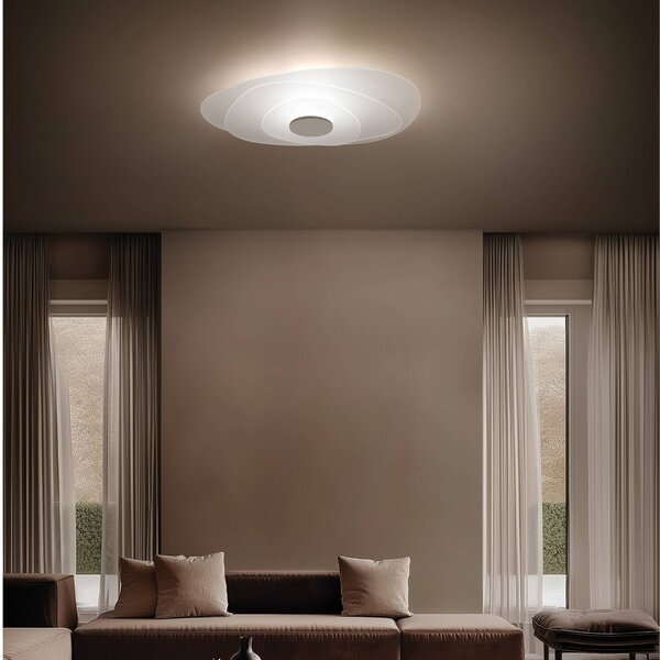 Linea Light Kinkiet LED Joint_S, możliwość ściemniania, biały / opal, salon / jadalnia, metal, nowoczesny