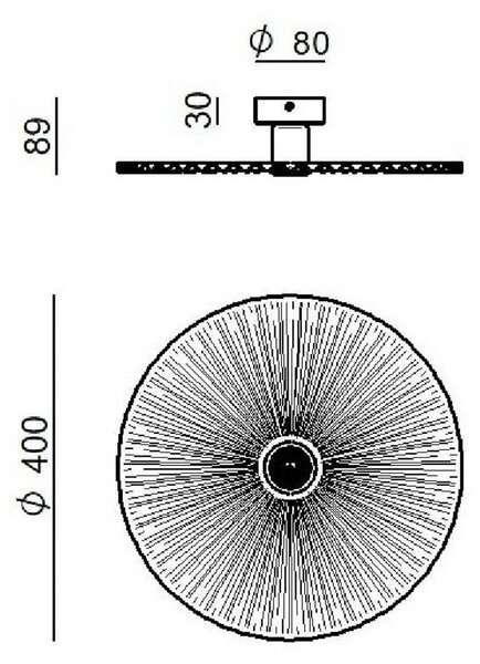 Linea Light Lampa sufitowa Doge_S, możliwość ściemniania, czarny, salon / jadalnia, aluminium, nowoczesny