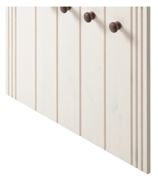 Biały zestaw do przedpokoju z litego drewna sosnowego 60x120x25 cm Anita – Støraa