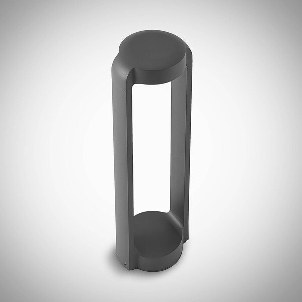 Lampa ogrodowa stojąca Habsa Lucande, czarny, aluminium, nowoczesny