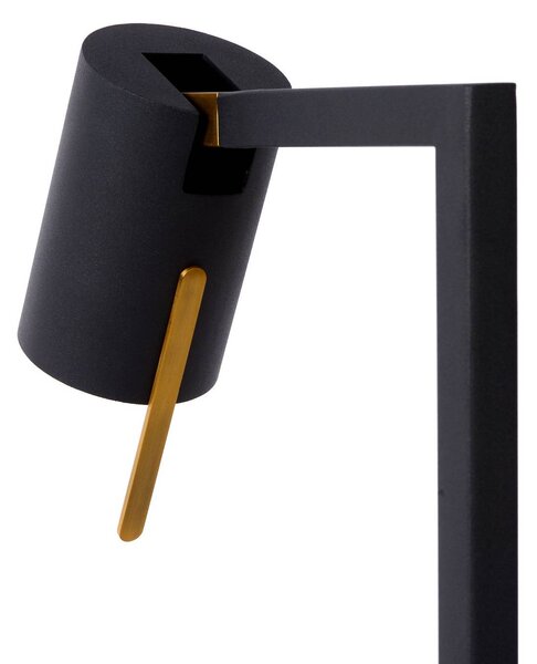 Lucide Lampa stołowa Lesley, czarny, biuro, metal, nowoczesny