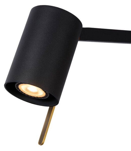 Lucide Lampa stołowa Lesley, czarny, biuro, metal, nowoczesny
