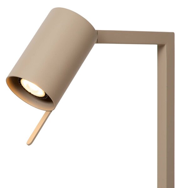 Lucide Lampa stołowa Lesley, kremowy / amber, biuro, metal, nowoczesny