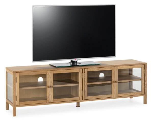 Szafka pod TV w dekorze dębu w naturalnym kolorze 160x50x40 cm Ceci – MOME