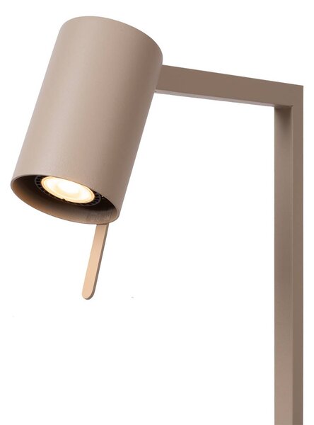 Lucide Lampa stojąca Lesley, kremowy / amber, salon / jadalnia, metal, nowoczesny