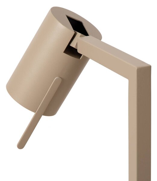 Lucide Lampa stołowa Lesley, kremowy / amber, biuro, metal, nowoczesny