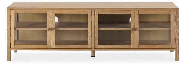 Szafka pod TV w dekorze dębu w naturalnym kolorze 160x50x40 cm Ceci – MOME