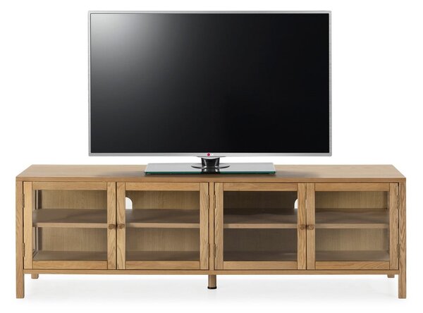 Szafka pod TV w dekorze dębu w naturalnym kolorze 160x50x40 cm Ceci – MOME