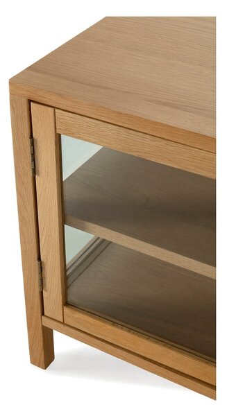 Szafka pod TV w dekorze dębu w naturalnym kolorze 160x50x40 cm Ceci – MOME
