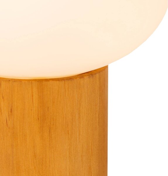 Lucide Lampa stołowa Birtle, jasne drewno, salon / jadalnia, drewno