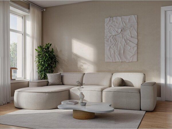 Zielona sofa z tkaniny szenilowej 244 cm Omao – Makamii