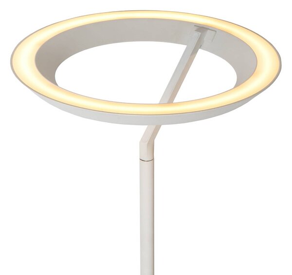 Lucide Lampa stojąca LED Celeste, możliwość ściemniania, biały / opal, salon / jadalnia, metal, nowoczesny