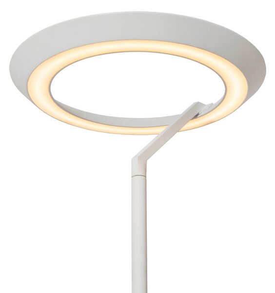Lucide Lampa stojąca LED Celeste, możliwość ściemniania, biały / opal, salon / jadalnia, metal, nowoczesny