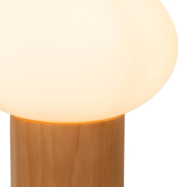 Lucide Lampa stołowa Birtle, jasne drewno, salon / jadalnia, drewno