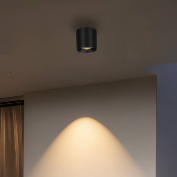 LCD Lampa sufitowa zewnętrzna LED 5172, grafitowa, 9 cm, metal, IP54 CCT 5172, czarny, aluminium, nowoczesny