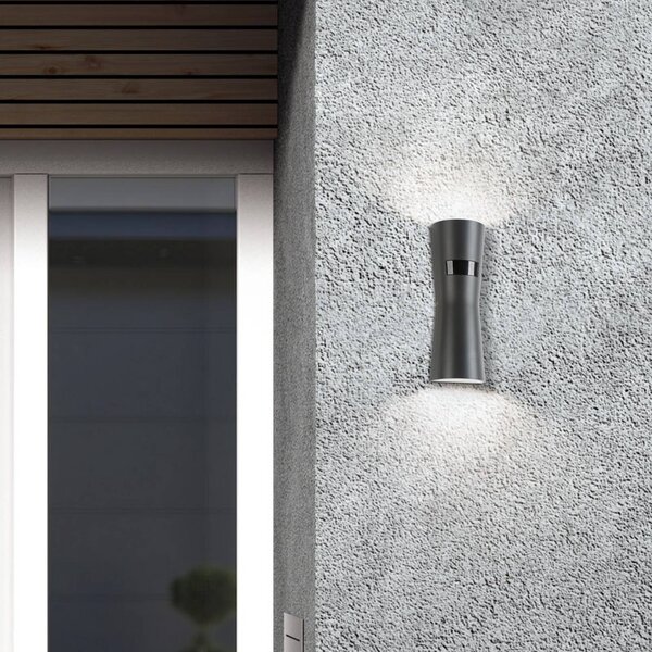 LCD Lampa zewnętrzna z czujnikiem ruchu 5135, czarny, aluminium, nowoczesny