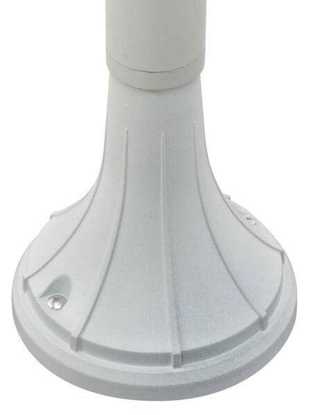 Biała pojedyncza lampa ogrodowa stojąca - A464 N1-F54