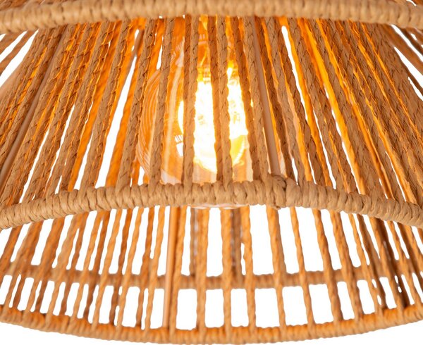Lucide Lampa sufitowa Tasman, możliwość ściemniania, kremowy / amber, salon / jadalnia, papier / lunolit / lunopal, skandynawski