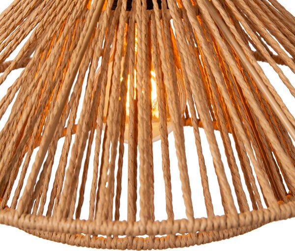 Lucide Lampa wisząca Tasman, możliwość ściemniania, kremowy / amber, salon / jadalnia, papier / lunolit / lunopal, skandynawski
