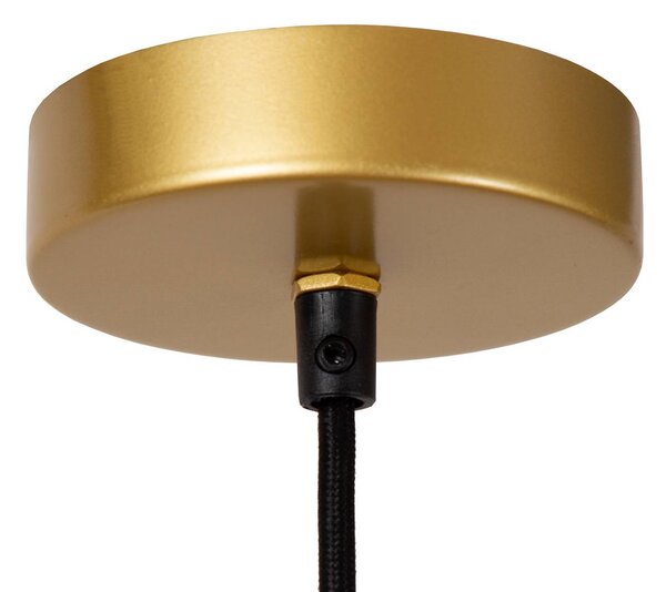 Lucide Lampa wisząca Tasman, możliwość ściemniania, kremowy / amber, salon / jadalnia, papier / lunolit / lunopal, skandynawski