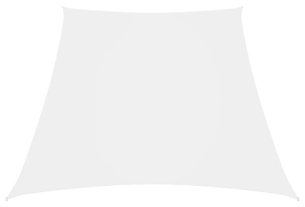 Trapezowy żagiel ogrodowy, tkanina Oxford, 2/4x3 m, biały