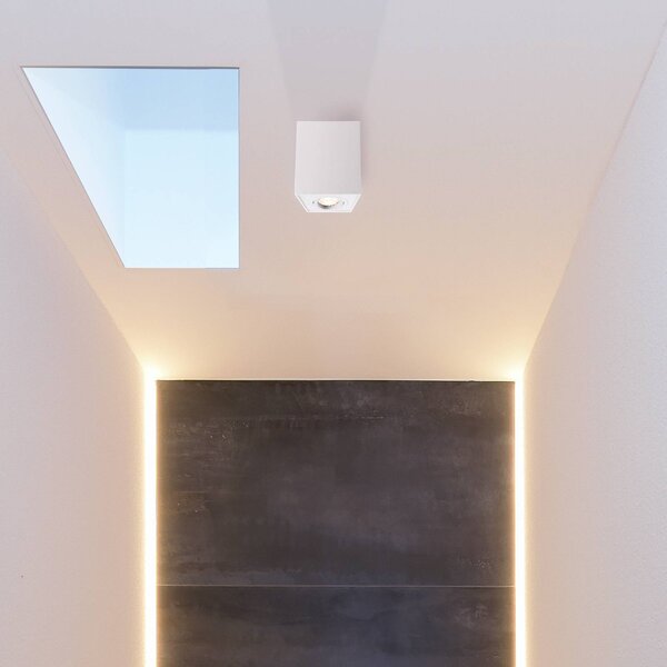 Deko-Light Reflektor sufitowy Bengala, kątowy, biały, aluminium, GU10, obrotowy możliwość ściemniania, biały / opal, salon / jadalnia, aluminium, nowoczesny