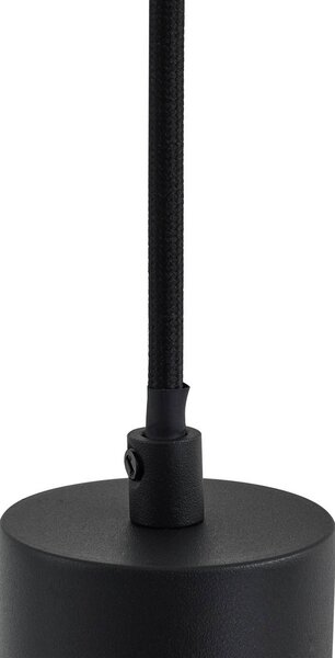 Lampa wisząca Joffrey Lindby, możliwość ściemniania, czarny, salon / jadalnia, metal, nowoczesny