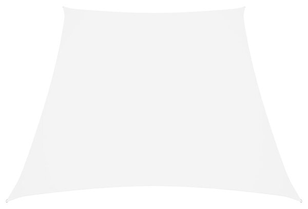 Trapezowy żagiel ogrodowy, tkanina Oxford, 3/5x4 m, biały