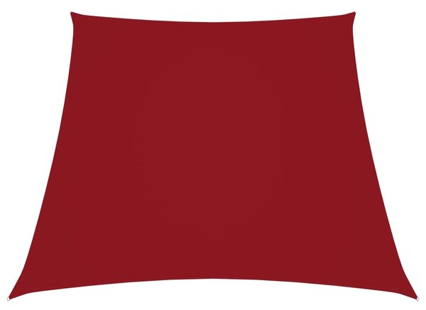 Trapezowy żagiel ogrodowy, tkanina Oxford, 2/4x3 m, czerwony