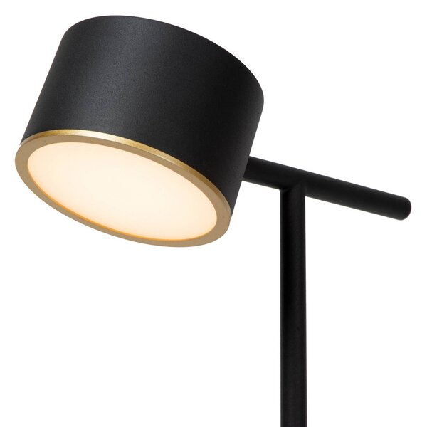 Lucide Lampa stołowa LED Gian, możliwość ściemniania, czarny, salon / jadalnia, metal, nowoczesny