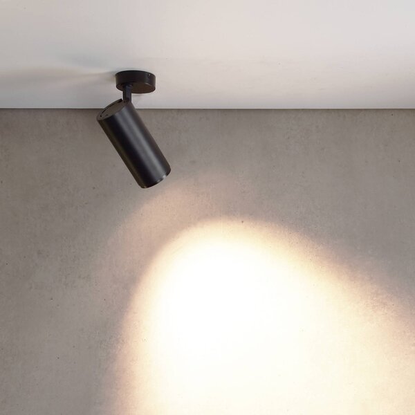 Deko-Light Reflektor sufitowy LED Lucea 6, czarny, aluminium, 2700 K możliwość ściemniania, czarny, salon / jadalnia, aluminium, nowoczesny