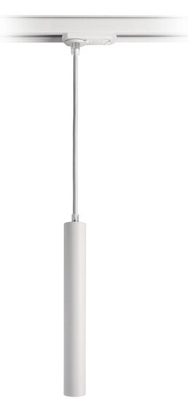 Deko-Light Lampa wisząca LED Slim, szyna 1-fazowa, biała, aluminium, 5 W, 2700 K Slim 1-Phasen, możliwość ściemniania, biały / opal, salon / jadalnia, aluminium, nowoczesny