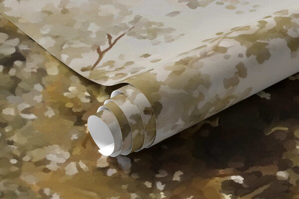 Fototapety Jasny pejzaż nadrzeczny z brzozami i chmurami, Fototapety Natura, w05685 : Uwalls.pl