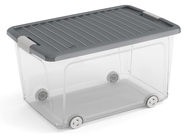 Plastikowy pojemnik z pokrywką 56,5x39x31,5 cm W box L – KIS