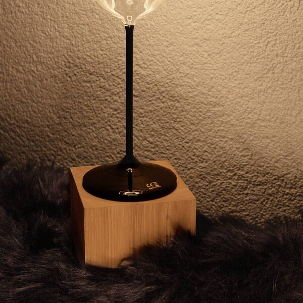 SEGULA Lampa stołowa Cozy, jasne drewno, salon / jadalnia, drewno