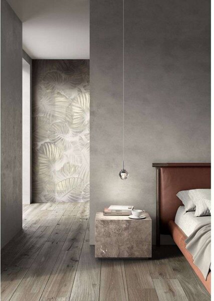 Kdln Lampa wisząca Dew, możliwość ściemniania, chromowy / srebrny, kuchnia, szkło, design