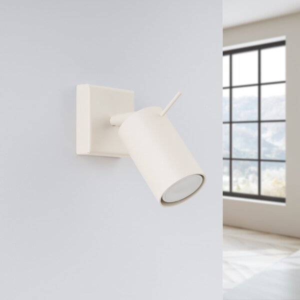 Kremowa lampa punktowa 8x16 cm Etna – Sollux