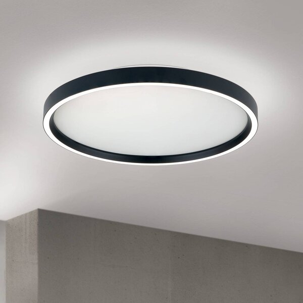 ORION Lampa sufitowa MASCA, możliwość ściemniania, czarny, salon / jadalnia, aluminium, nowoczesny