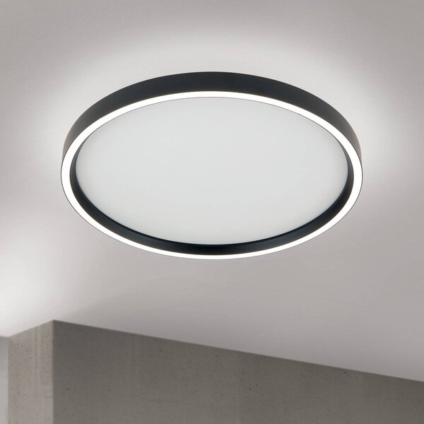 ORION Lampa sufitowa MASCA, możliwość ściemniania, czarny, salon / jadalnia, aluminium, nowoczesny