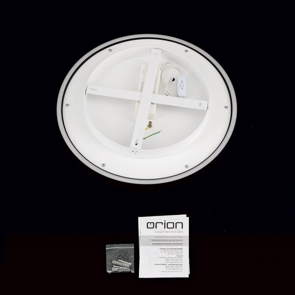 ORION Lampa sufitowa MASCA, możliwość ściemniania, czarny, salon / jadalnia, aluminium, nowoczesny