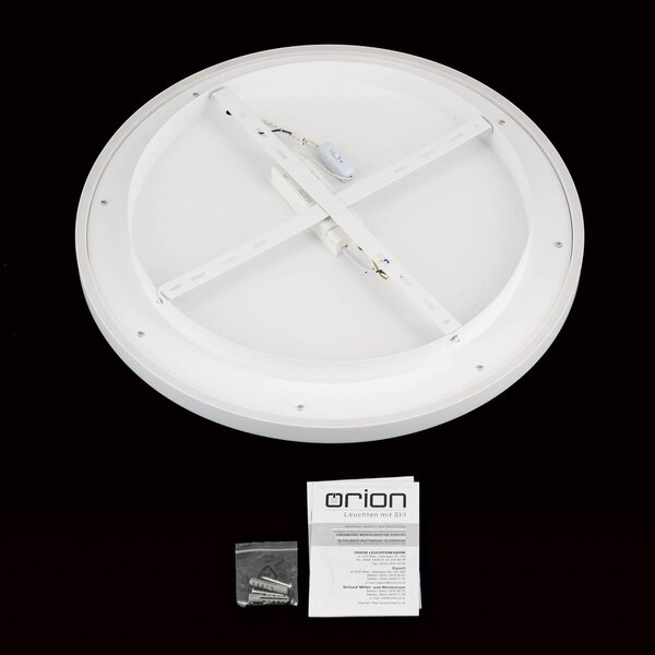 ORION Lampa sufitowa MASCA, możliwość ściemniania, biały / opal, salon / jadalnia, aluminium, nowoczesny