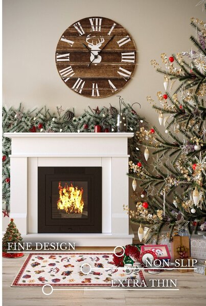 Czerwony dywan ze świątecznym motywem 50x80 cm Red Christmas – Villeroy&Boch