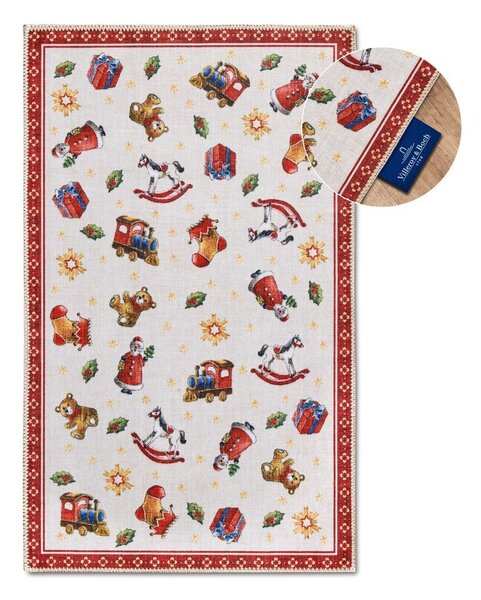 Czerwony dywan ze świątecznym motywem 50x80 cm Red Christmas – Villeroy&Boch