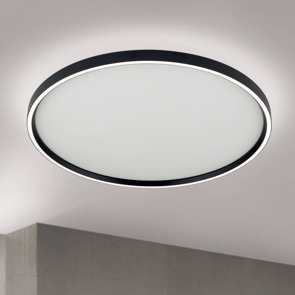 ORION Lampa sufitowa MASCA, możliwość ściemniania, czarny, salon / jadalnia, aluminium, nowoczesny