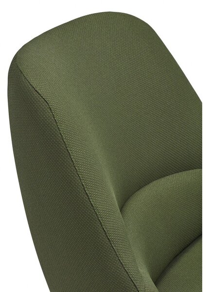 Zielony fotel Teulat Dins, wys. 90 cm